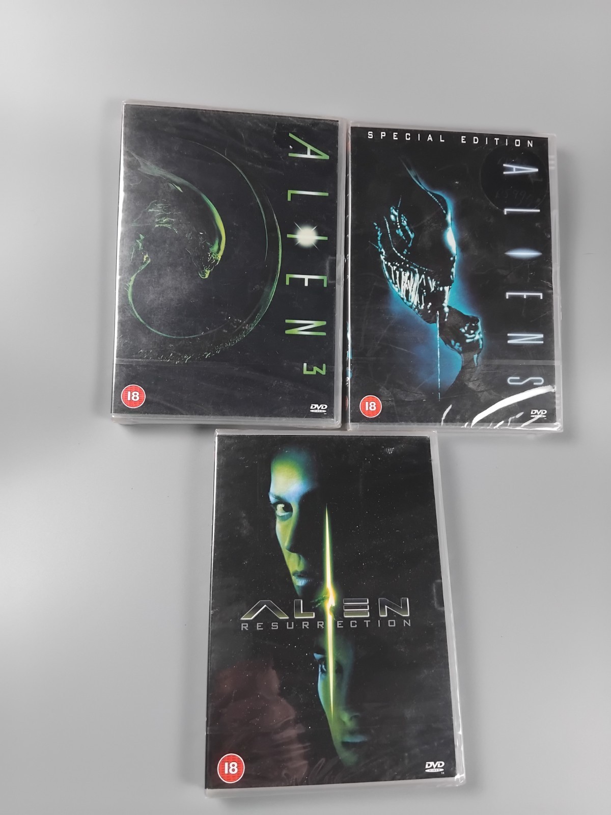 3 Aliens Dvds New Cert 18