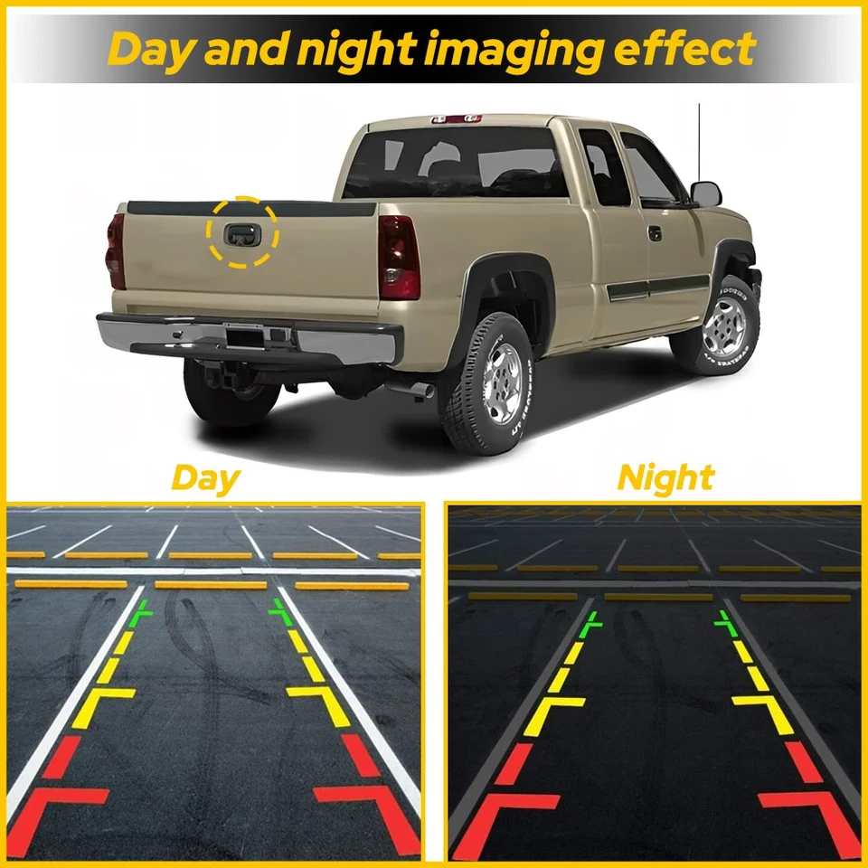 Tailgate Handle with Rear View Camera For 2001-2006 Chevrolet Silverado 3500 EOA - Image 3 of 4