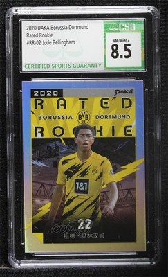 2020-21 Daka Borussia Dortmund Rated Rookie /149 Jude Bellingham CSG 8.5 RC 06z8