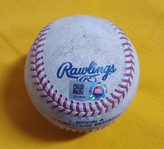 GEORGE SPRINGER (Hit SINGLE) BLAKE TREINEN 9/12/20 MLB Game Used ASTROS Dodgers