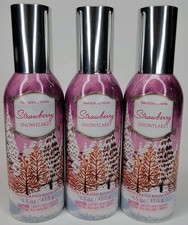 3 BATH BODY WORKS STRAWBERRY SNOWFLAKES CONCENTRATED ROOM SPRAY 1.5 OZ