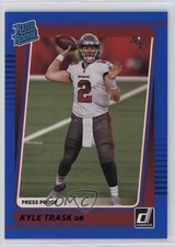 2021 Panini Donruss Rated Rookie Press Proof Blue Kyle Trask #257 uk2
