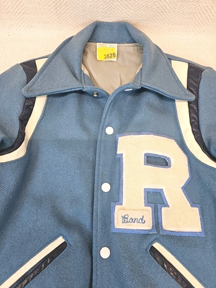 De colección Howe Ropa Atlética Lana Letterman Chaqueta Universitaria Banda "R" Foto 2 de 4