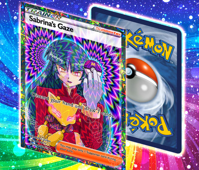 Sabrina's Gaze. Alternate Fan Art. Glossy Holographic