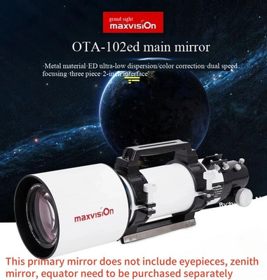 NEW Maxvision 102ED APO Pro F7 Triplet refractor Astronomical Telescope FCD1