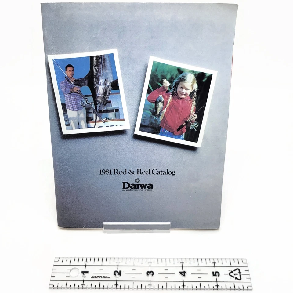 Guía de publicidad catálogo de aparejos de pesca Daiwa Rod Reel 1981 vintage Foto 3 de 3