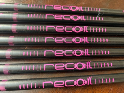 #ad #ad UST Mamiya Recoil Prototype 110 F4 Pink On Black 5 PW amp; AW .355 Tip $349.99