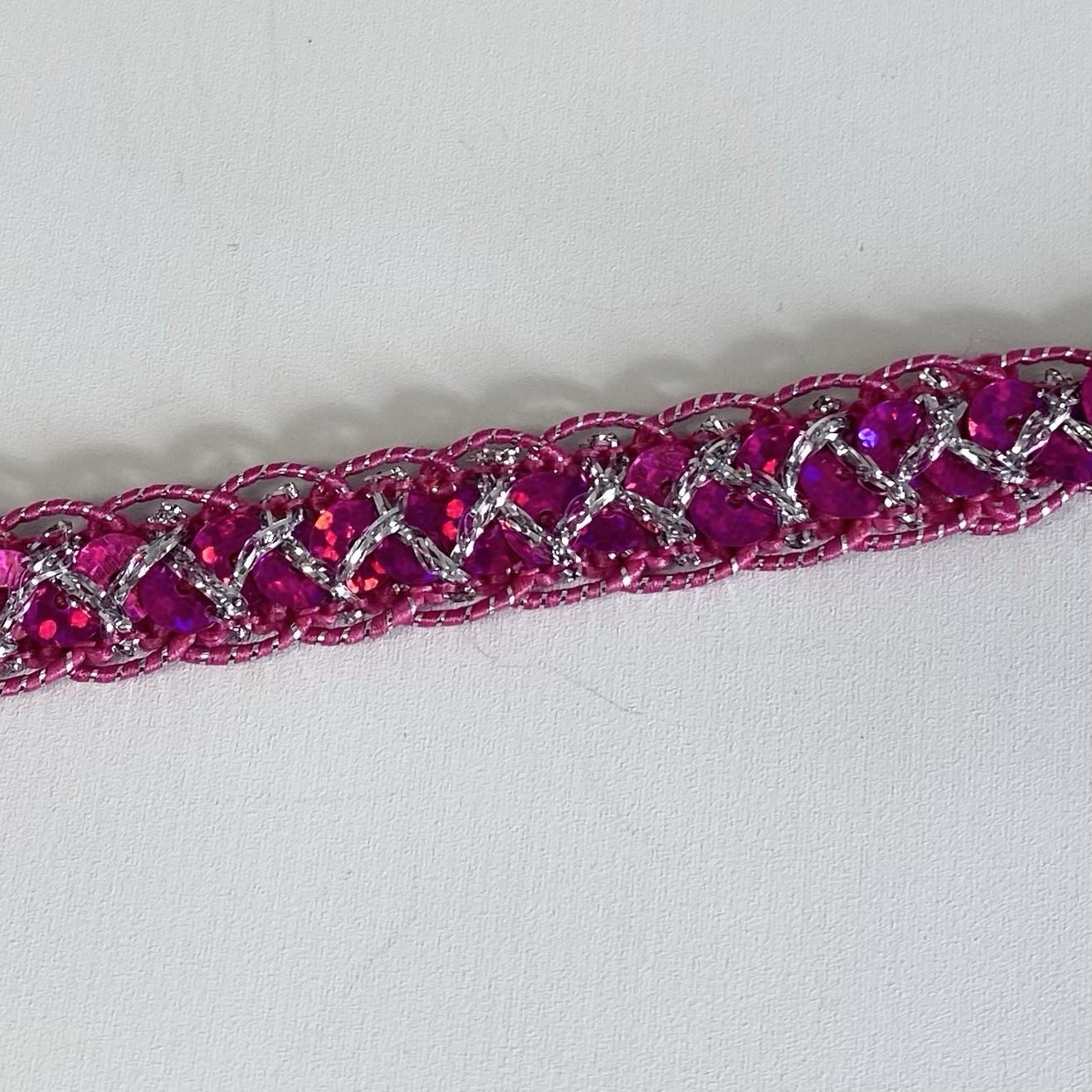 Braided Sequin Trim , Embellishment For Arts &Crafts. Sewing