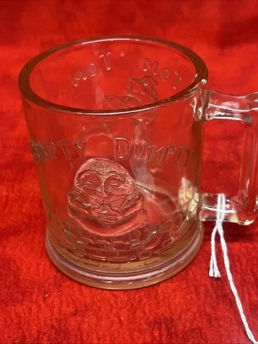 VINTAGE TOM TOM PIPER;S SON HUMPTY DUMPTY GLASS CUP MUG  (p3)