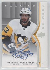 2020 Upper Deck Premier Rookies Silver Spectrum Pierre-Olivier Joseph Auto 03uh