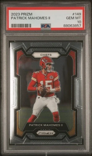 2023 PANINI PRIZM #149 PATRICK MAHOMES II PSA 10