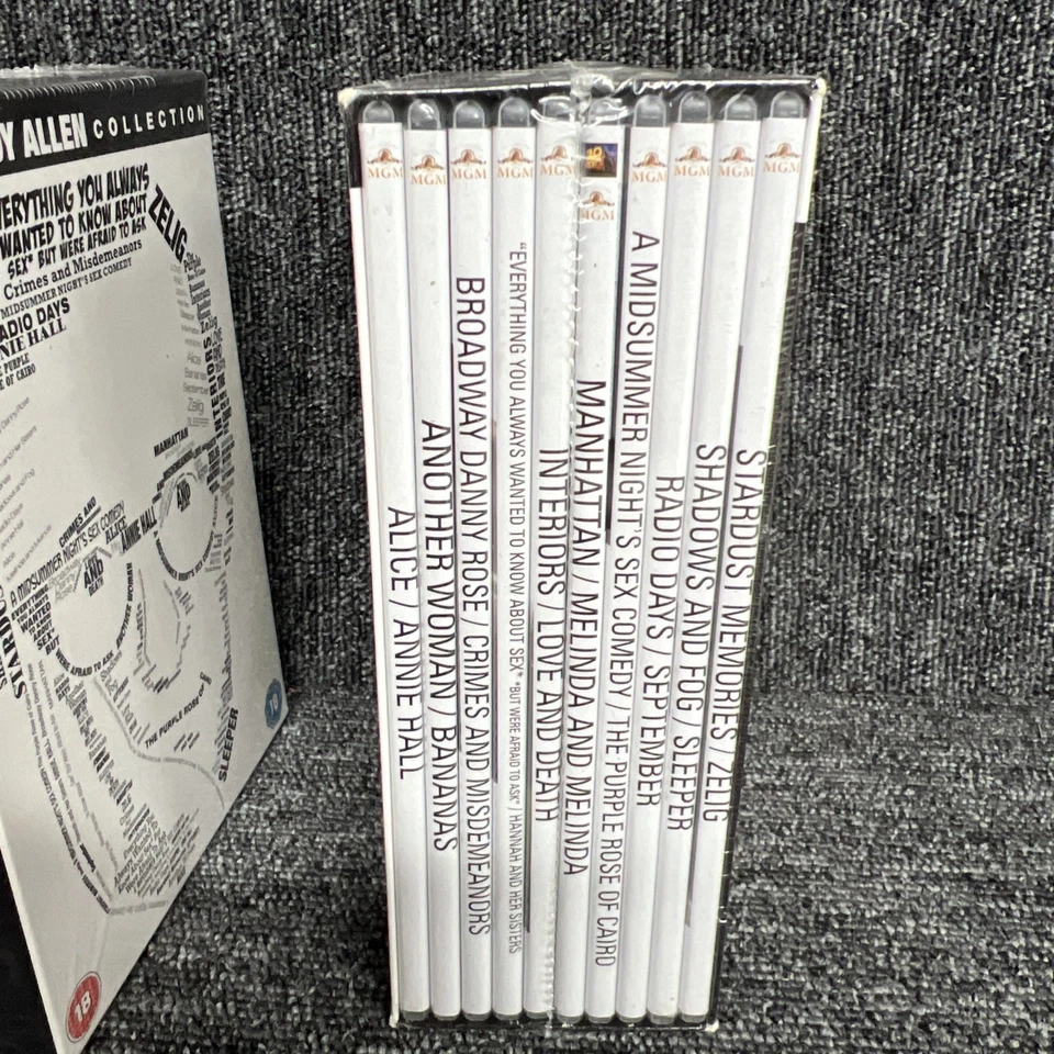WOODY ALLEN COLLECTION 20 Film DVD BOX SET UK R2 New With Minor Storage Wear - Image 2 of 4