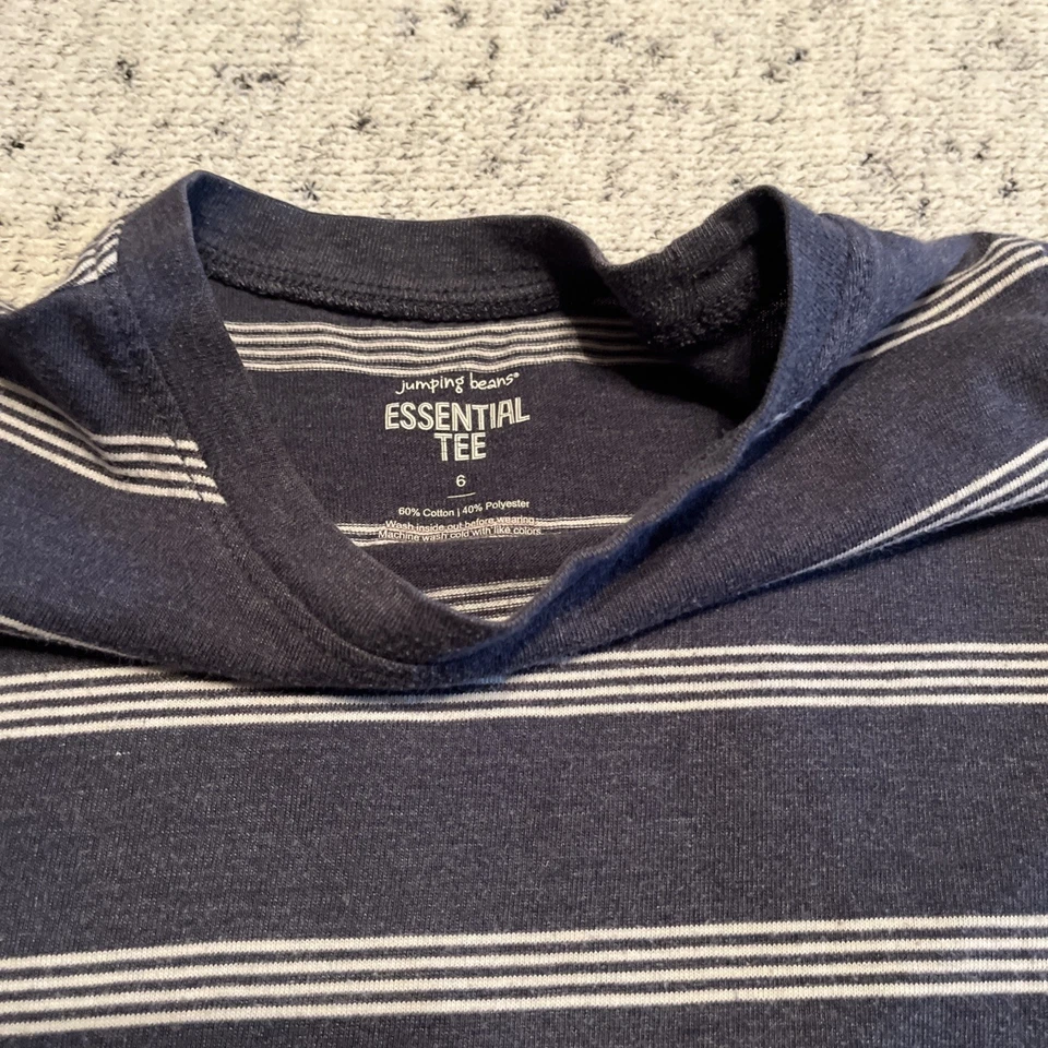 Conjunto de 2 camisetas para niños talla 5/6 jumping frijoles cuello redondo camisetas esenciales Foto 3 de 4