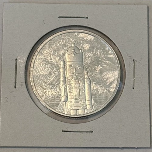 2023 Nut Cracker .999 Fine Silver Round 1 Oz Seasons Greetings