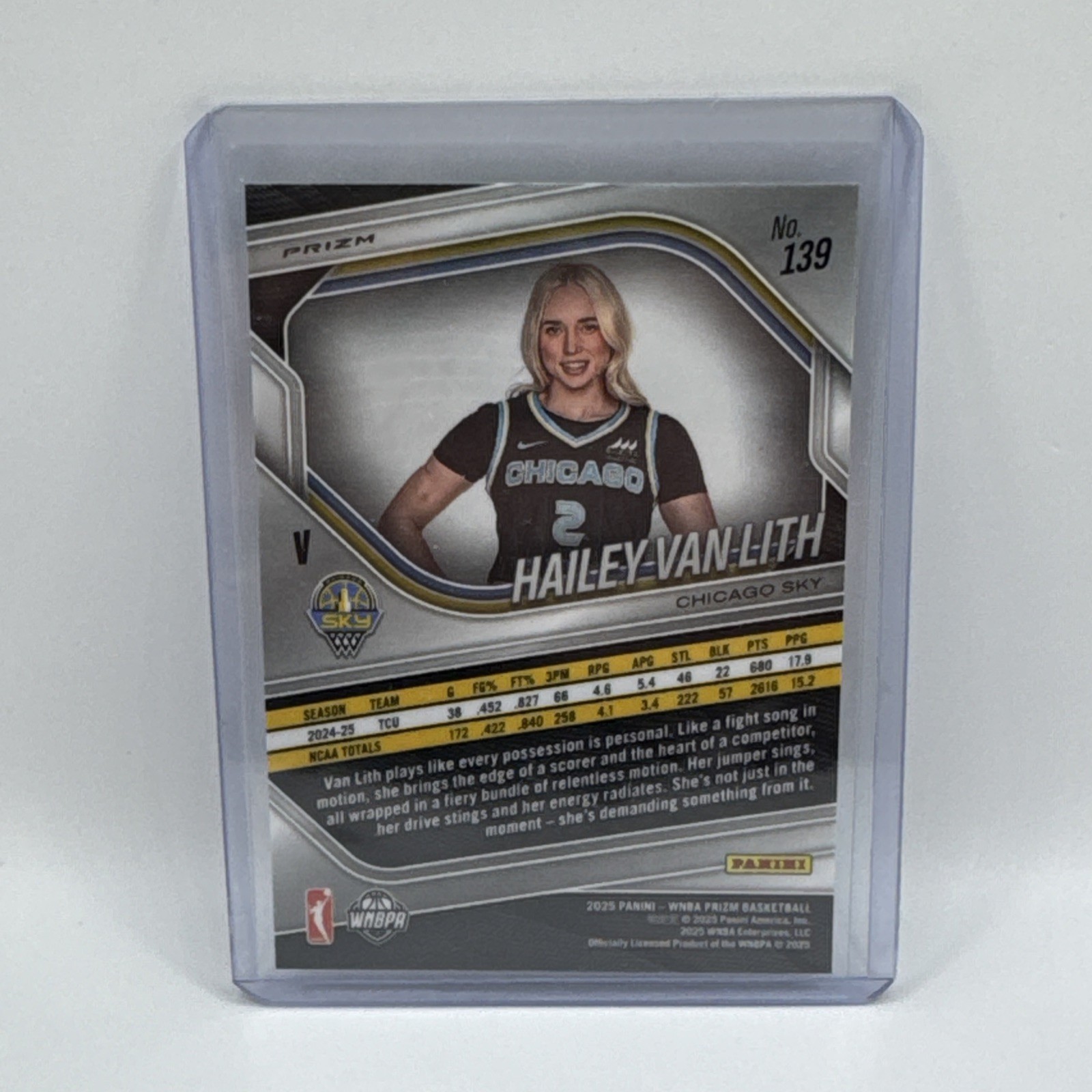 2025 Panini Prizm WNBA Hailey Van Lith Rookie Variation RC  Green Prizm #139 Sky thumbnail 2