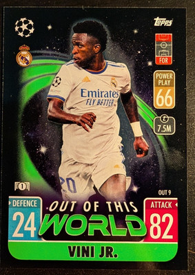 Topps 2021-22 Match Attax UEFA Extra Vini Jr Out of This World #OUT 9 R1P:51