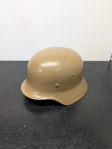 Military WW2 German M35 Steel Motorcycle Helmet Army Field Helmets Tan colour