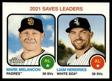 2022 Topps Heritage Liam Hendriks/Mark Melancon Chicago White Sox/San Diego