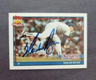 Nolan Ryan signed autographed 1991 Topps #1 Rangers Astros card