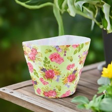 Pflanztopf floral Blumentopf Blumenkübel Pflanzkübel Balkon Terrasse 30x21x23 cm