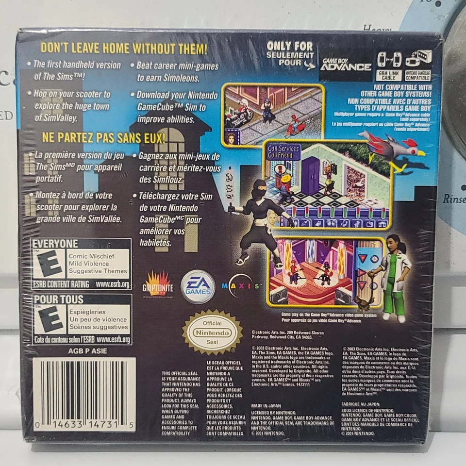 The Sims Bustin' Out Nintendo Game Boy Advance GBA Games Authentic - Sealed - Image 4 of 4