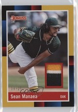 2022 Panini Donruss Retro 1988 Materials Gold 8/25 Sean Manaea #R88M-SM 2s2