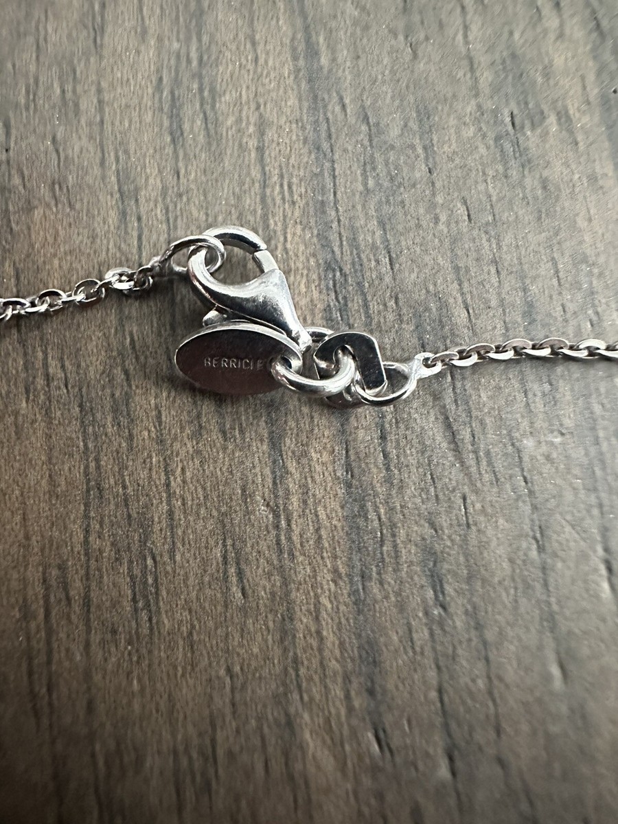 Designer Signed Berricle 925 Sterling Silver Chain Necklace