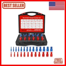 Efficient 14 Inch & 12 Metric Nut & Bolt Gauges - Quick Size Identification