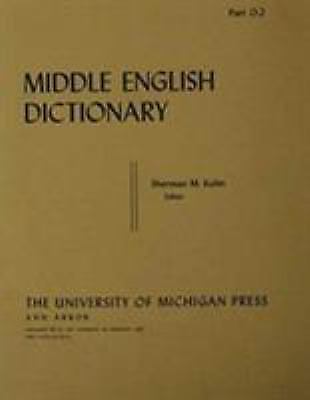 Middle English Dictionary Ser.: Middle English Dictionary : O. 2 by ...