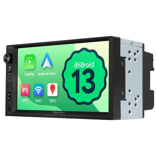 Double DIN 7 inch Car Stereo Radio Android Auto 13 GPS CarPlay Bluetooth WiFi FM