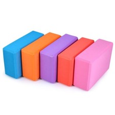 BLOCCO MATTONE SCHIUMA FITNESS PALESTRA YOGA GINNASTICA AEROBICA COLORE VIOLA