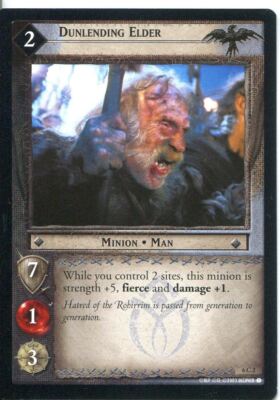 Lord Of The Rings CCG Card EoF 6.C2 Dunlending Elder