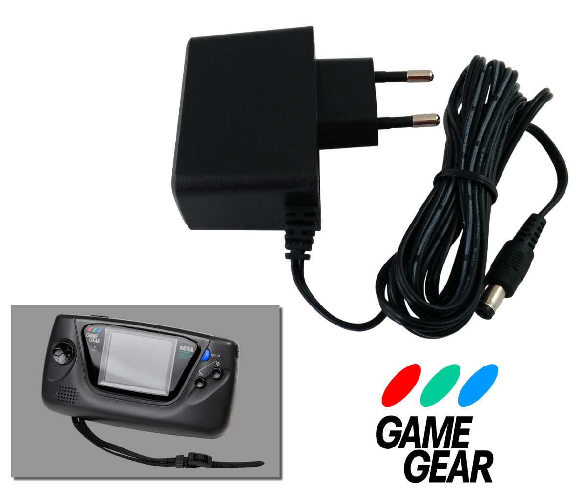 Alimentation pour Sega Game Gear - Cable de 1,5m - Adaptateur Secteur Transfo