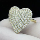 2Ct Round Cut Lab Created Diamond Cluster Engagement Ring 14K Yellow Gold Finish