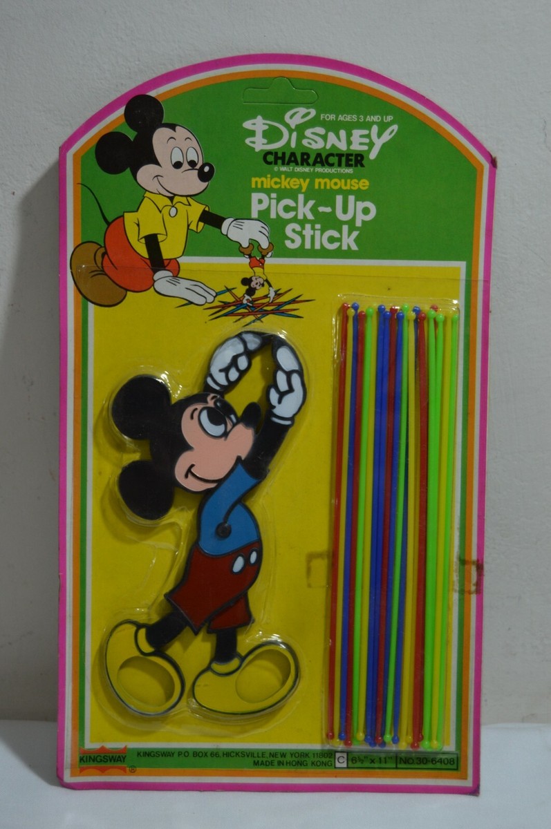 RARE Vintage 70´s Disney Mickey Pick-UP stick Game Kingsway Hong