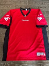 REEBOK 2013 Calgary Stampeders Football Jersey CFL BLANK XXL 2XL RED VGUC