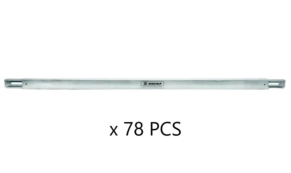 Ancra Cargo 43638-51 E-Track Style Decking Beam 92" - 103" Length LOT OF 78 PCS