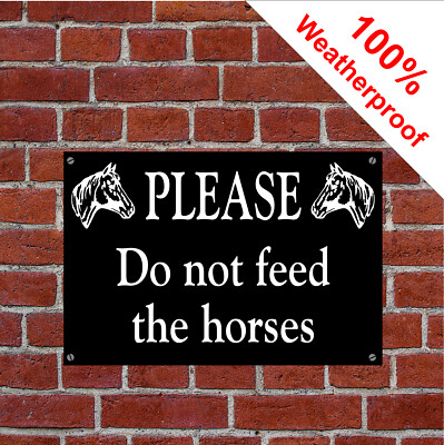 Please Do Not Feed Horses A Stock Vector (Royalty Free) 614974976