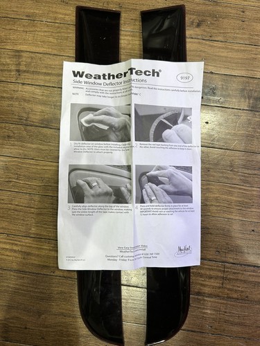 Weather tech **REAR ONLY** Window Deflectors 1994-2001 Dodge Ram 1500/2500/3500 - Picture 2 of 5