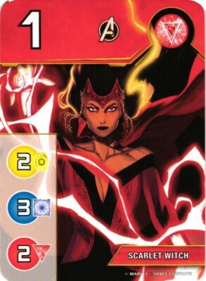 SCARLET WITCH Marvel Splendor Game Replacement Card Collectible Artwork