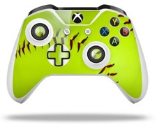 Skin for XBOX One S X Controller Softball Vinyl Decal