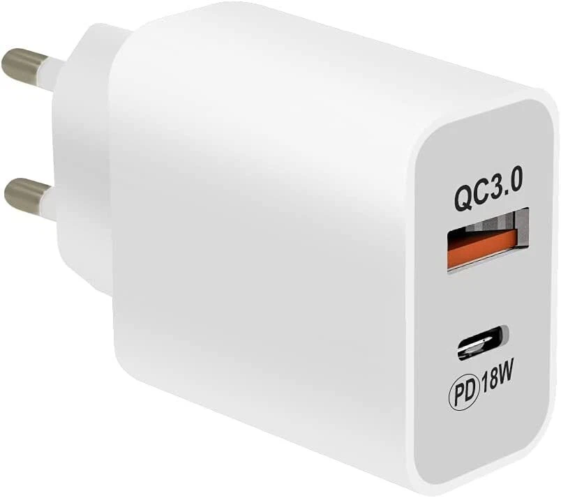USB Type C USB Type A Adapter 18 Watt Universal Powerful Charger