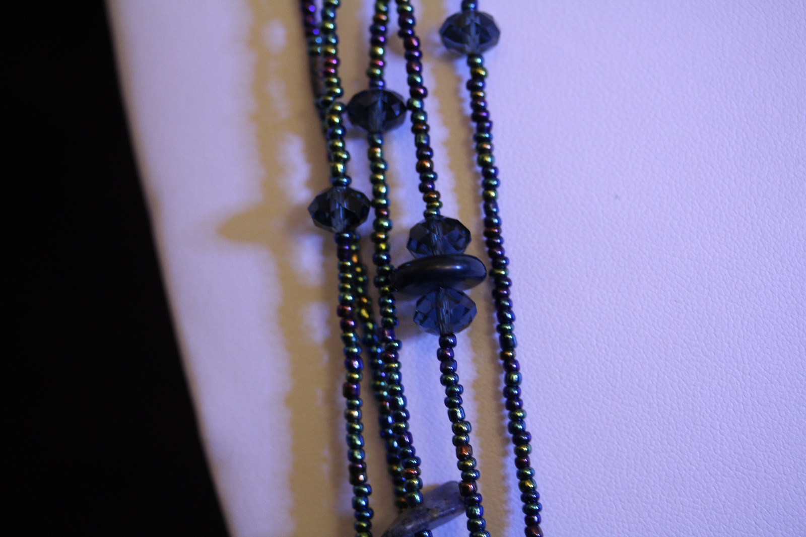 Vintage Beautiful Multiple Layer Different Blue G… - image 4