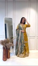 SALWAR KAMEEZ PAKISTANI INDIAN WEDDING PARTY WEAR DRESS BOLLYWOOD SUIT SHARARA