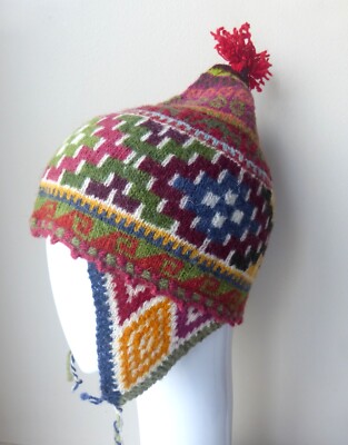 Peruvian Andean Mountain - Handmade Shaman Chullo Hat 