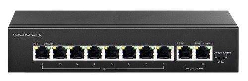 8 PORT 2 UPLINK 96W FAST Ethernet 10/100MBPS LAN NETWORK POE SWITCH - Picture 3 of 3