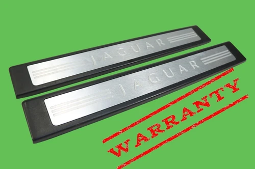 2009-2015 jaguar x250 xf xfr front right left door scuff tread plate pair 2