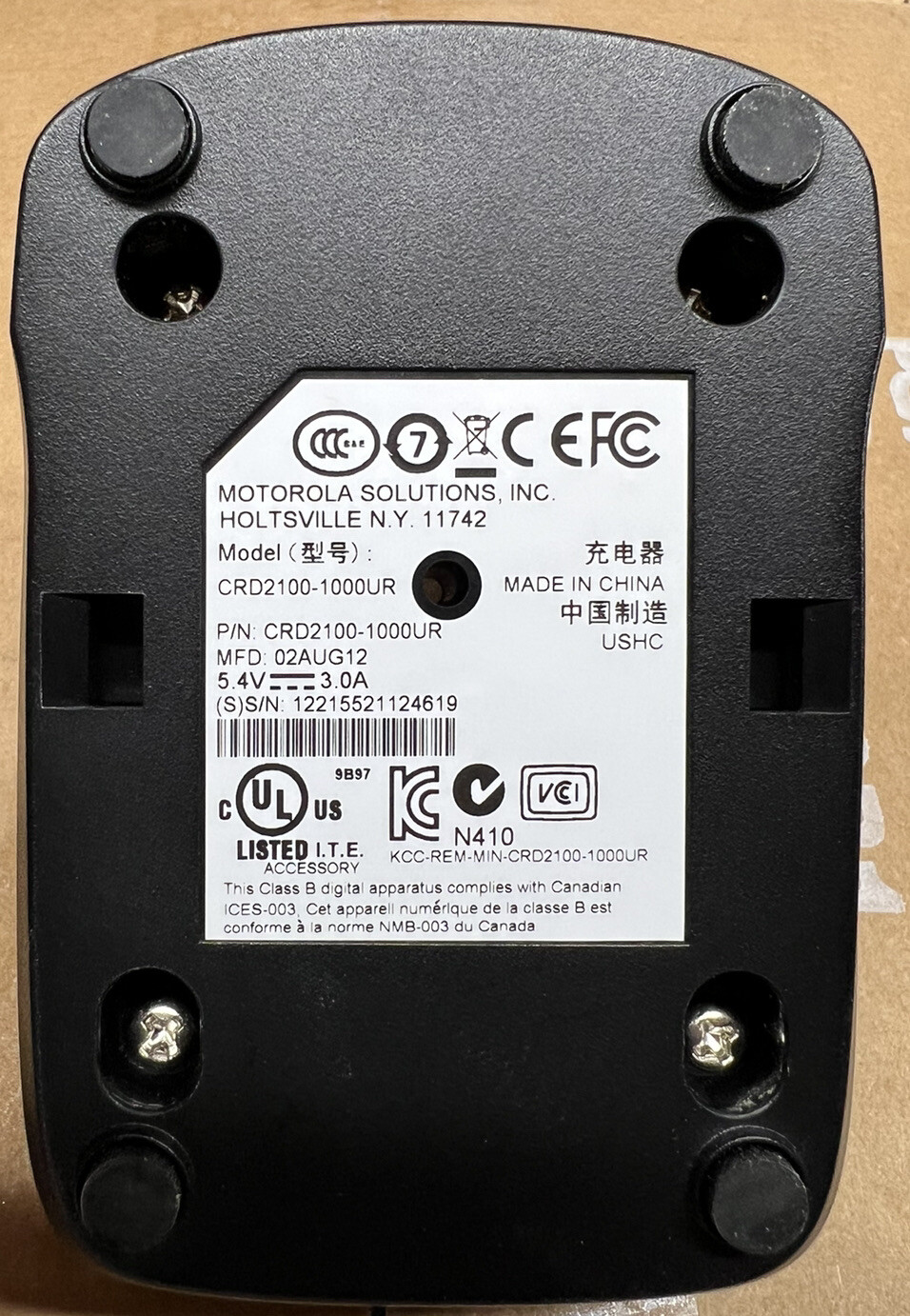 10 Basi Di Ricarica USB A 1 Slot Per Motorola Symbol MC2100 MC2180 | CRD2100-1000UR