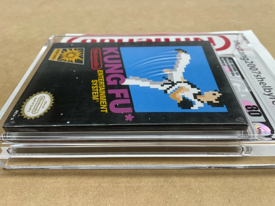 Nes Nintendo Kung Fu Black Box New Factory Sealed H-Seam VGA 80 NM Very rare - Image 3 of 4