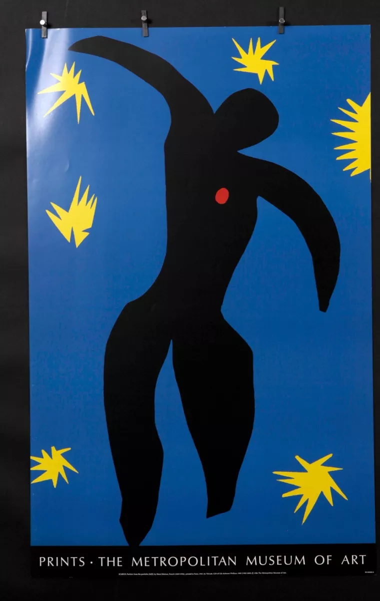 Zeebrasem Terugroepen beest Henri Matisse - Icarus- 1986- Exhibition Poster MMA, NewYork- From Pochoir Jazz | eBay Zeebrasem Terugroepen beest Henri Matisse - Icarus- 1986- Exhibition Poster MMA, NewYork- From Pochoir Jazz | eBay